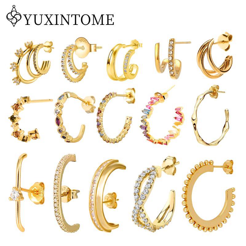 Statement Earrings Oversized - 여자 925 스털링 실버 귀 바늘