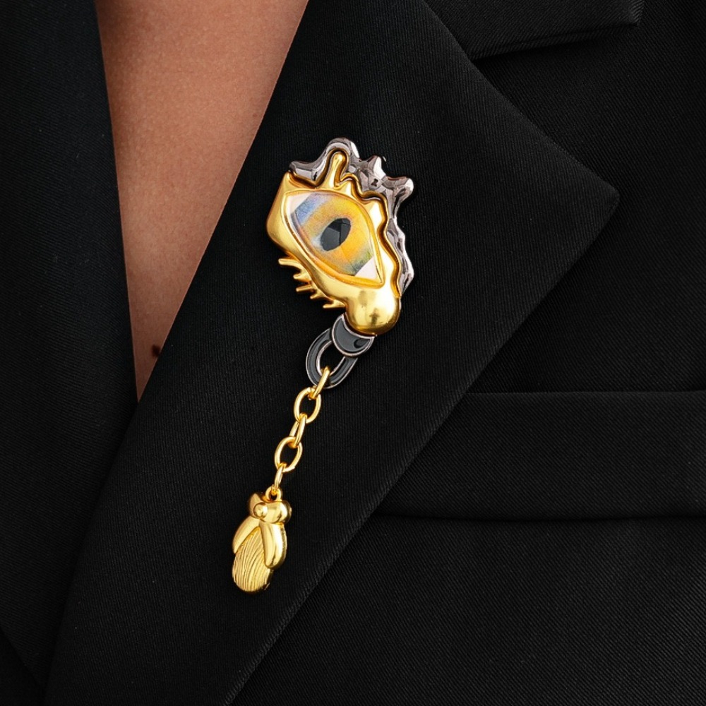 Women'S Accessories Jewelry - 고급 금속 눈물방울 태슬 브로치 핀
