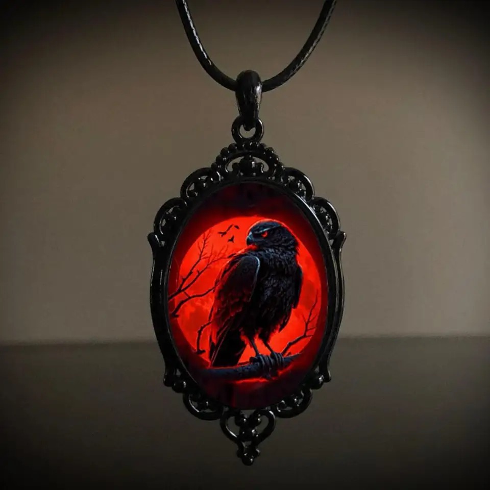 Women'S Vampire Accessories - 고딕 뱀파이어 올빼미 카메오 목걸이 여성