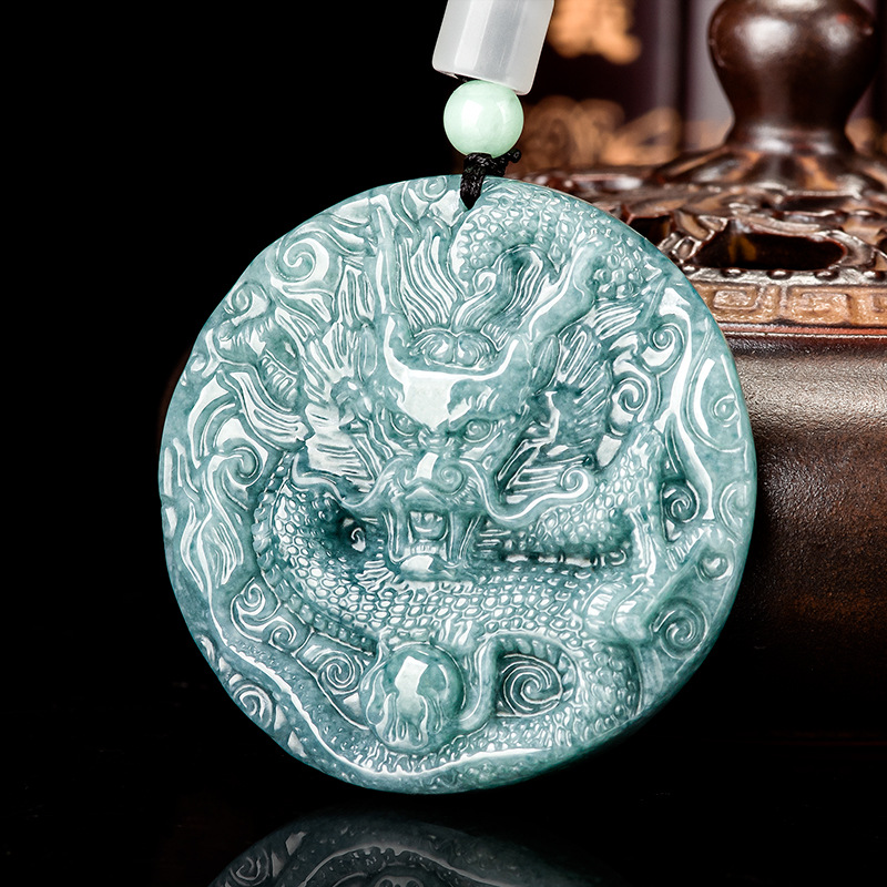 Women'S Accessories Jewelry - 버마산 경옥 드래곤 펜던트 목걸이 여성용
