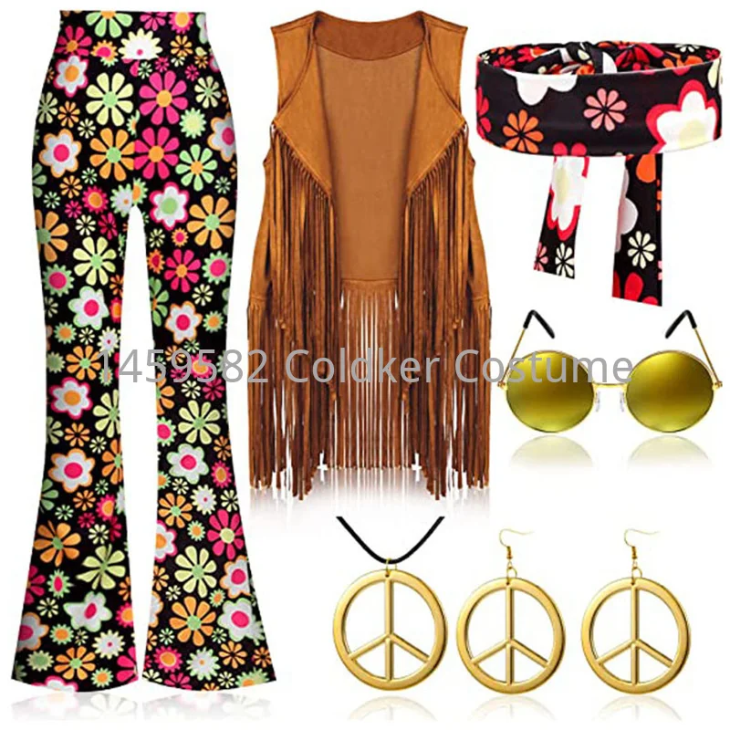Women'S Accessories In The 60S - 히피 의상 여성 평화 사랑 소녀