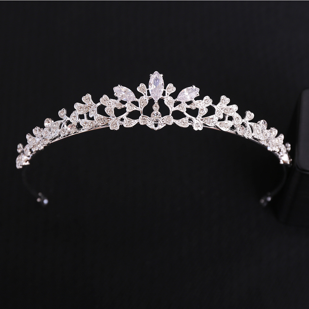 Women Jewelry Accessories For Black Dress - 바로크 럭셔리 큐빅 지르코니아 신부 왕관