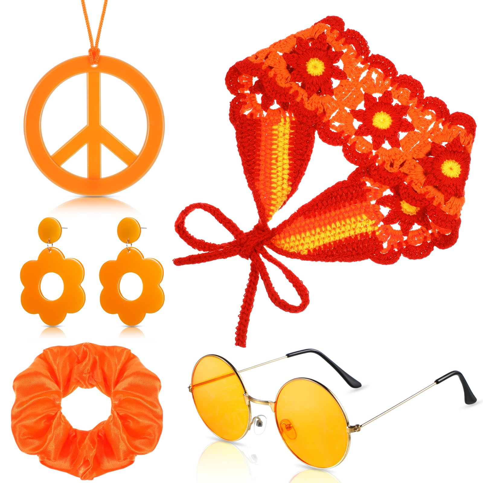 Women'S Accessories In The 60S - 5 Pcs 60s 70s 여성용 히피