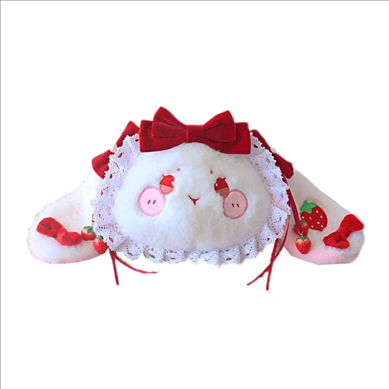 Women Accessories Dropshipping - 로리타 대용량 소프트 소녀 딸기 토끼
