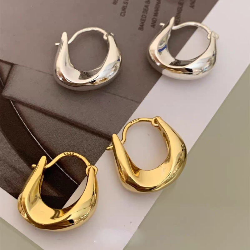 Women'S Accessories New Look - 실버 귀걸이 여성용 독특한 하이엔드 스타일