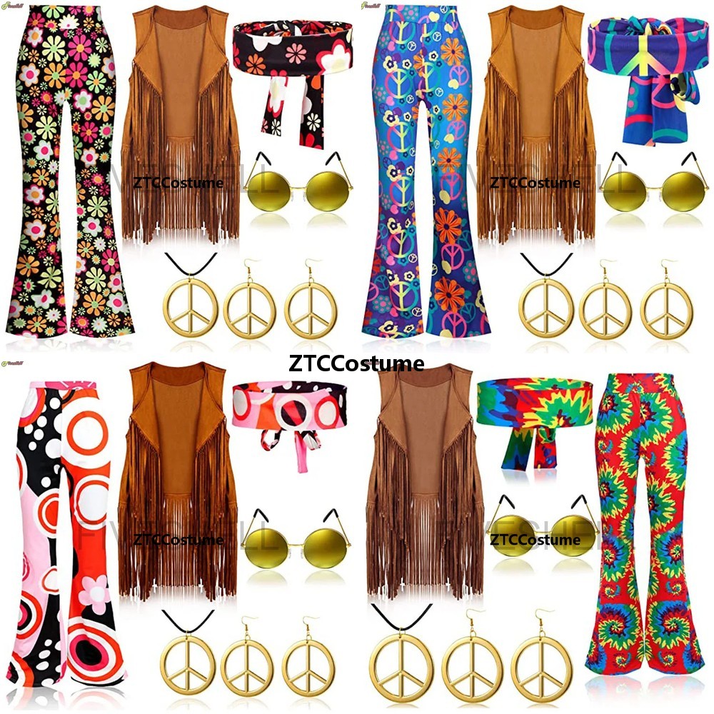Women'S Accessories In The 60S - 히피 의상 여성 60년대 70년대 평화