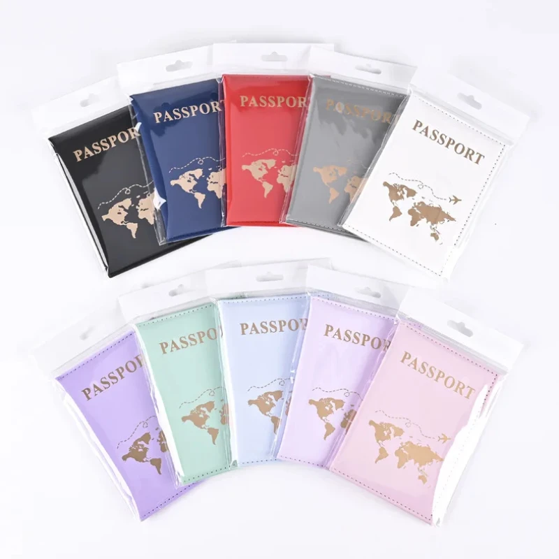 Women'S Accessories Wallet - 패션 여권 보호 커버 세계 패턴