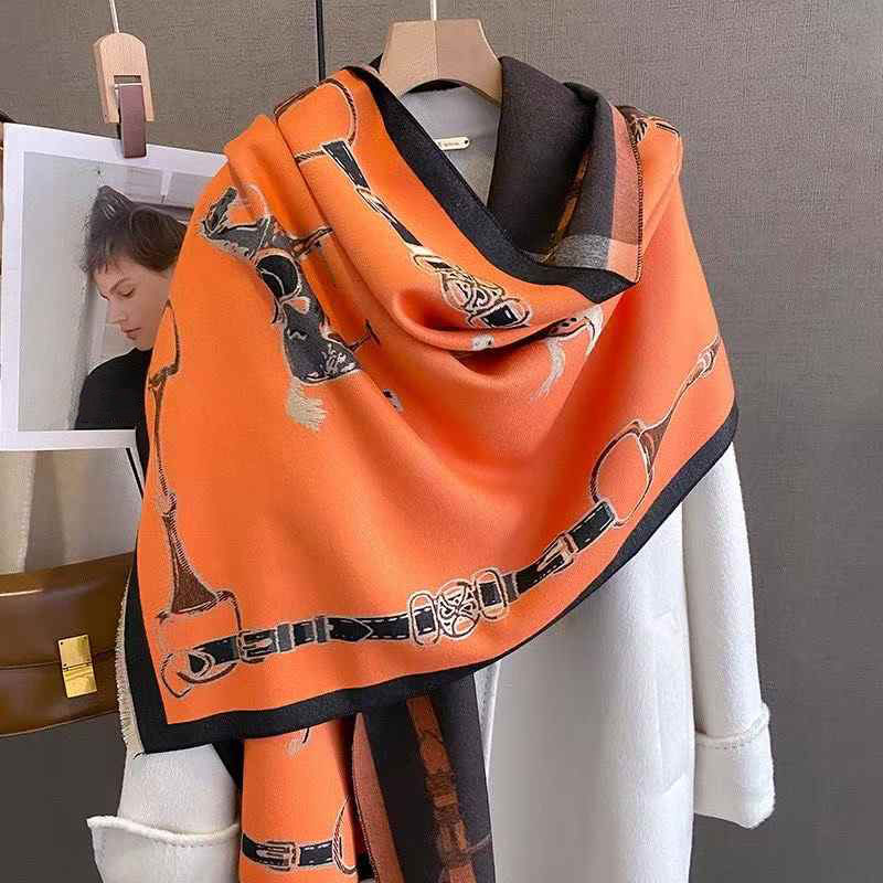 Women'S Winter Accessories Set - 레트로 라이더 말 모양 모조 캐시미어