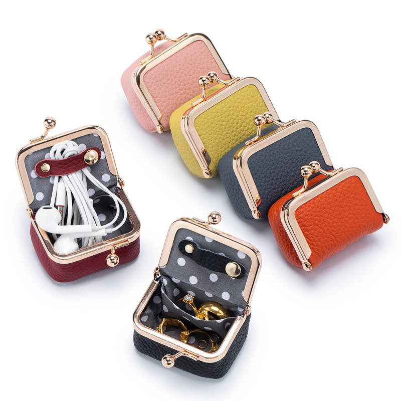 Women'S Accessories Wallet - 미니 가죽 동전 지갑 – 금색