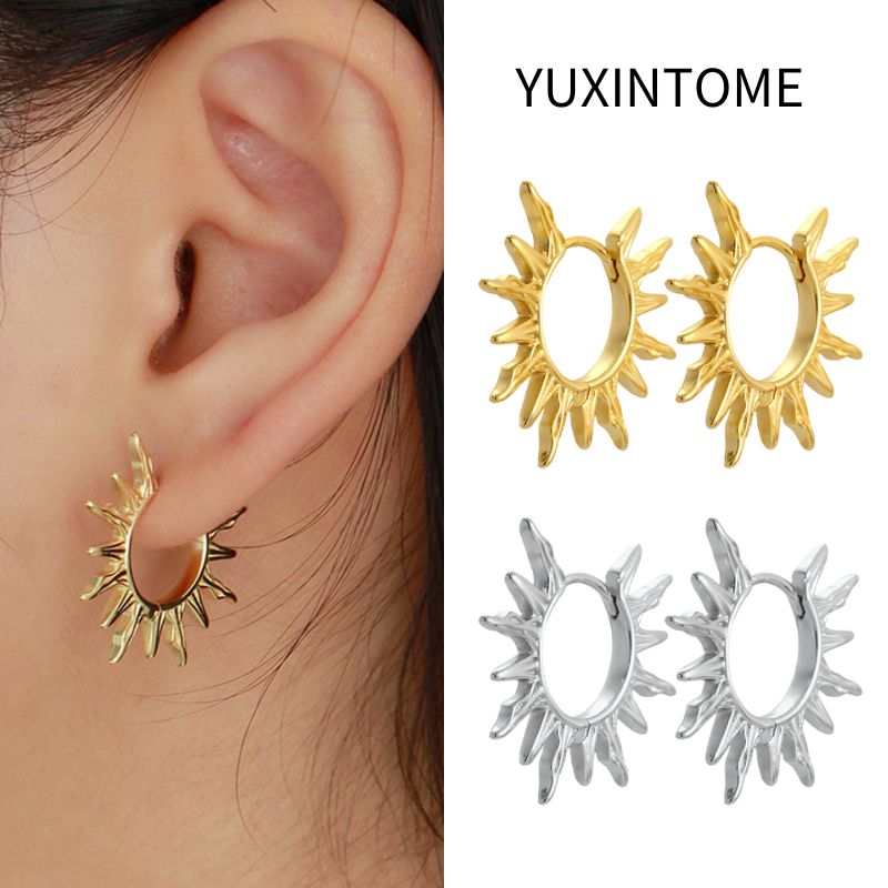 Statement Earrings Oversized - 925 스털링 실버 귀 바늘 여성을위한
