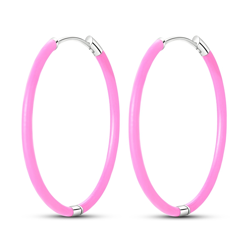 Statement Earrings Oversized - 925 스털링 실버 귀걸이 여성용 반짝이는