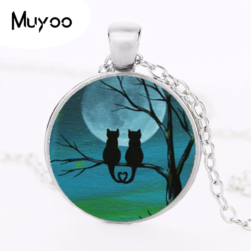 검은 고양이 로고 펜던트 목걸이 수제 수지 빈티지 목걸 - Women Jewelry Accessories For Black Dress 리뷰 및 가격