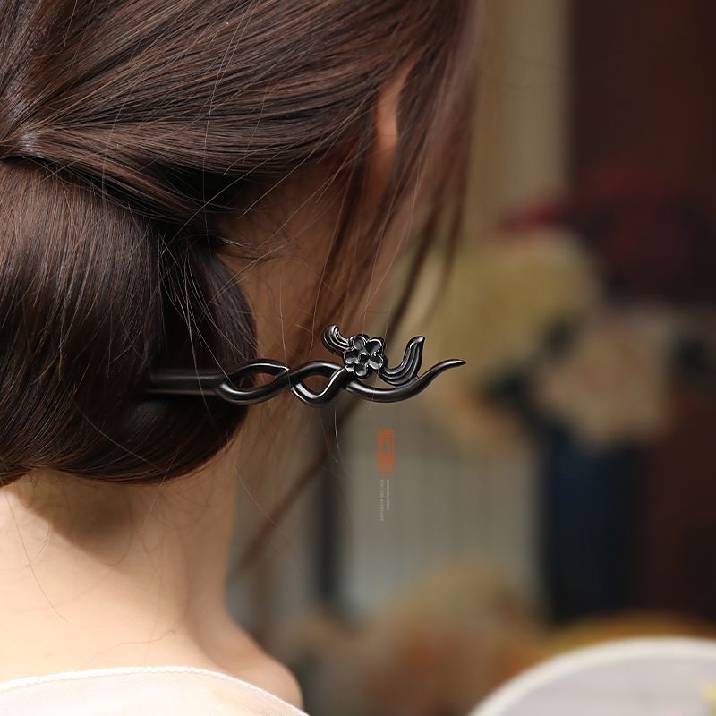 중국 스타일 헤어 스틱 미니멀리스트 백단 수지 조각 꽃 - Pearl Hair Pin 리뷰 및 가격