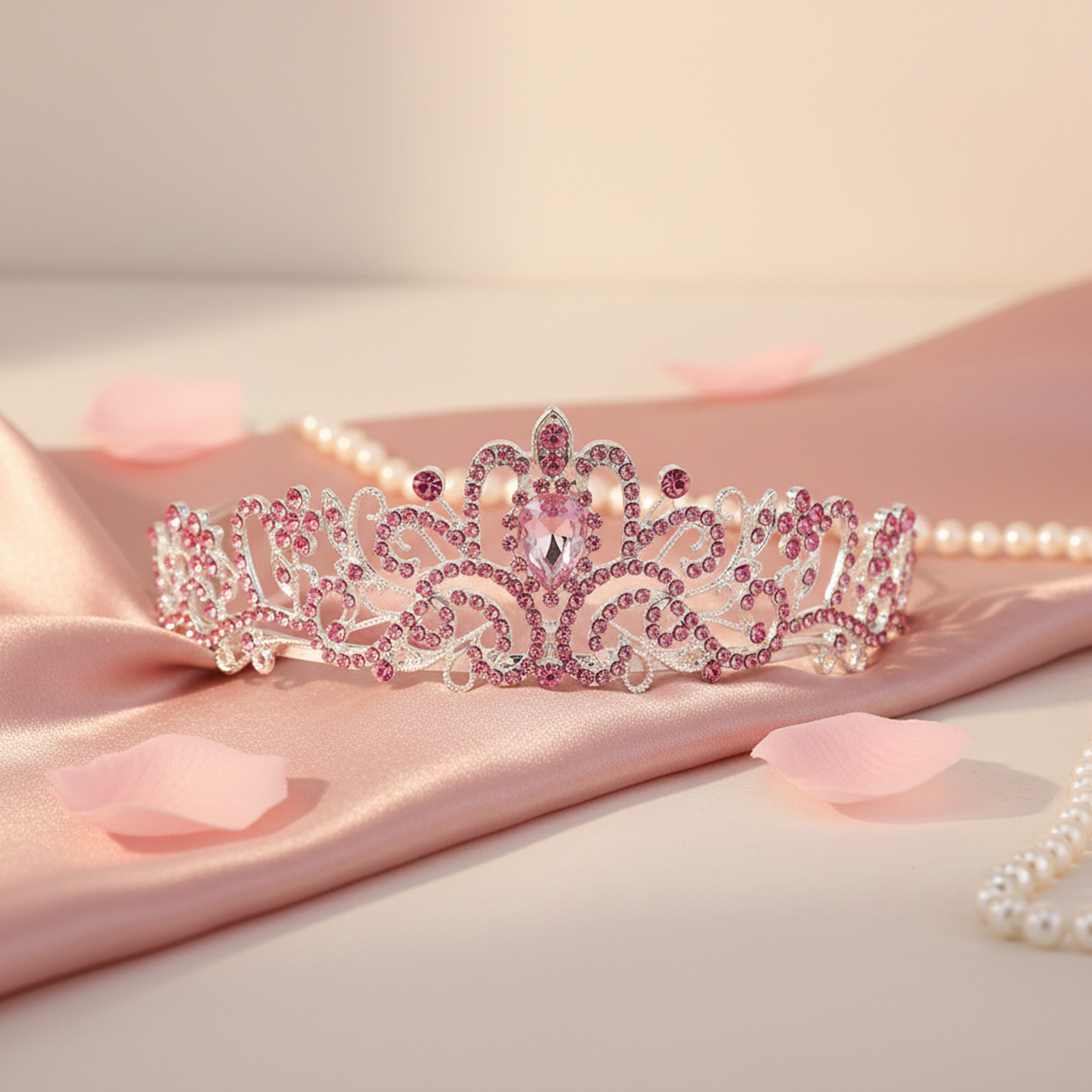 우아한 신부 왕관 반짝이는 라인스톤 티아라 신부 웨딩  - Women'S Accessories Jewelry 리뷰 및 가격