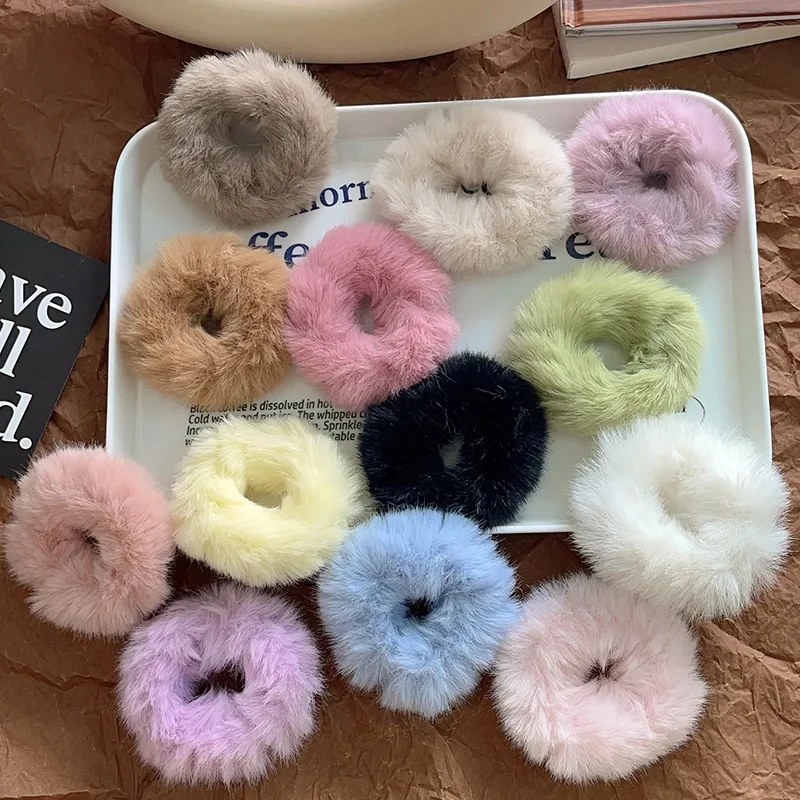 1-4PCS 여성용 새로운 다채로운 푹신한 헤어 밴드G - Women'S Winter Accessories Set 리뷰 및 가격