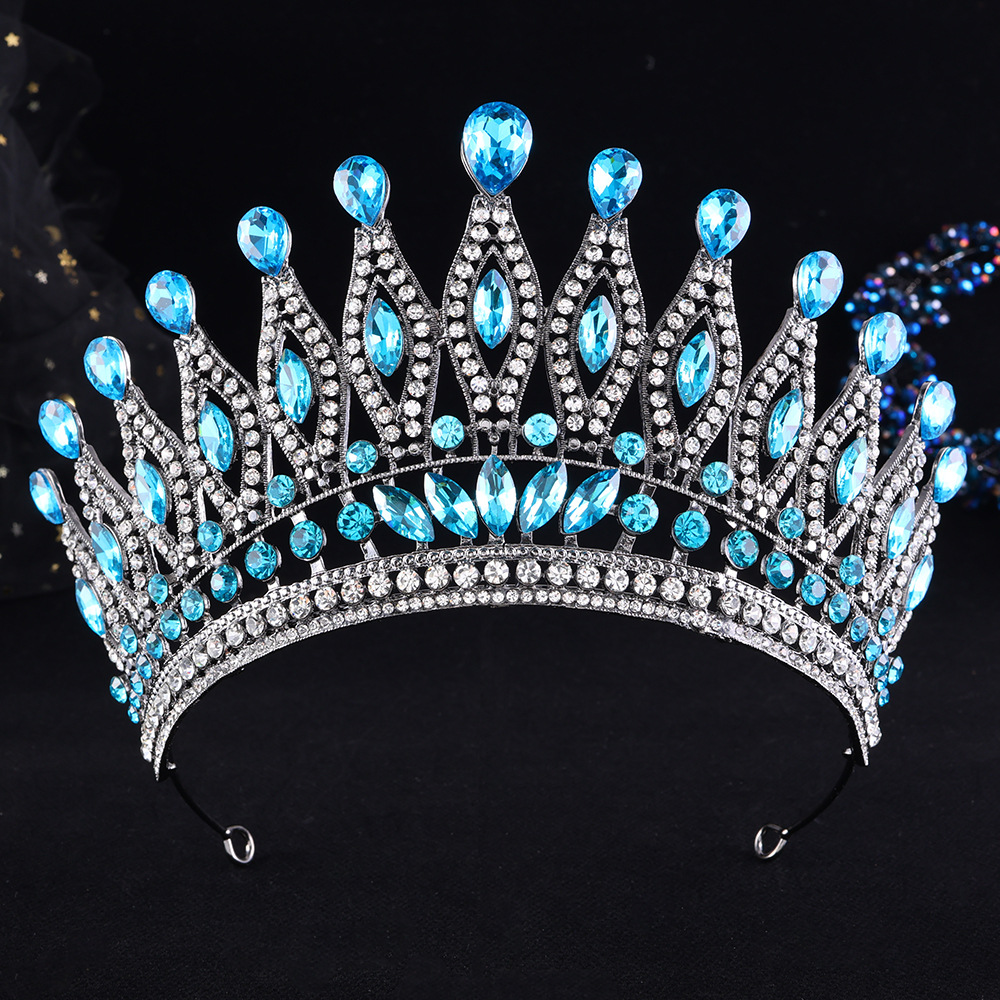12가지 색상 빈티지 럭셔리 바로크 물방울 크리스탈 티 - Women Jewelry Accessories For Black Dress 리뷰 및 가격