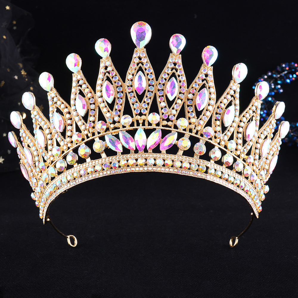 12가지 색상 빈티지 럭셔리 바로크 물방울 크리스탈 티 - Women Jewelry Accessories For Black Dress 리뷰 및 가격