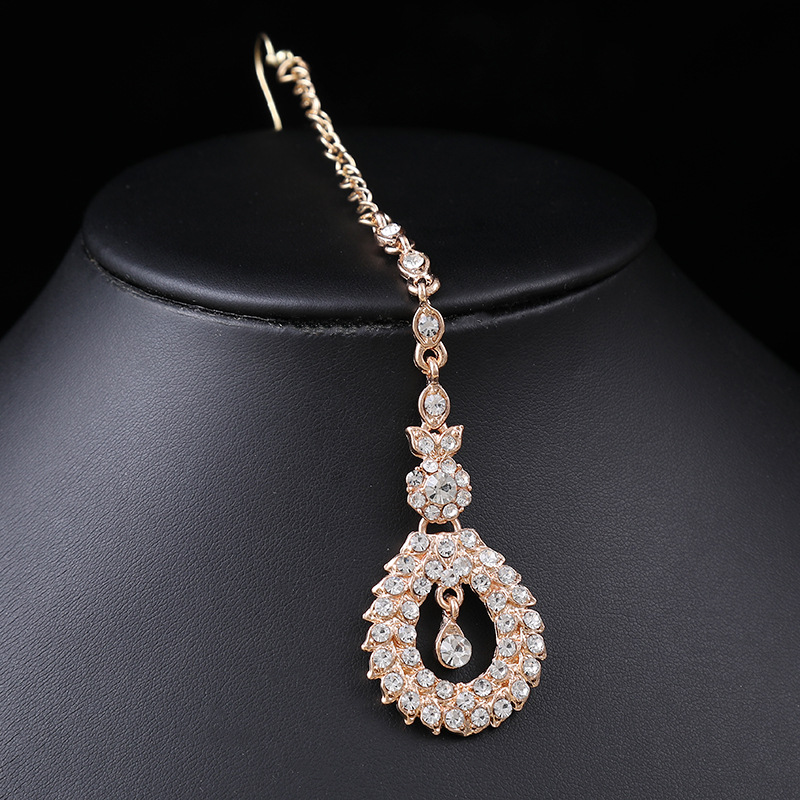 럭셔리 골드 컬러 기하학적 크리스탈 귀걸이 초커 목걸이 - Women Jewelry Accessories For Black Dress 리뷰 및 가격