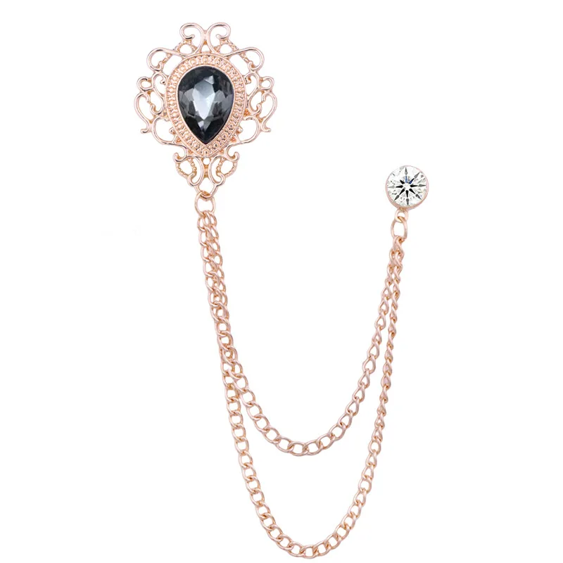 뉴 빈티지 태슬 체인 라인스톤 크리스탈 라펠 핀 - 유 - Women'S Accessories Jewelry 리뷰 및 가격
