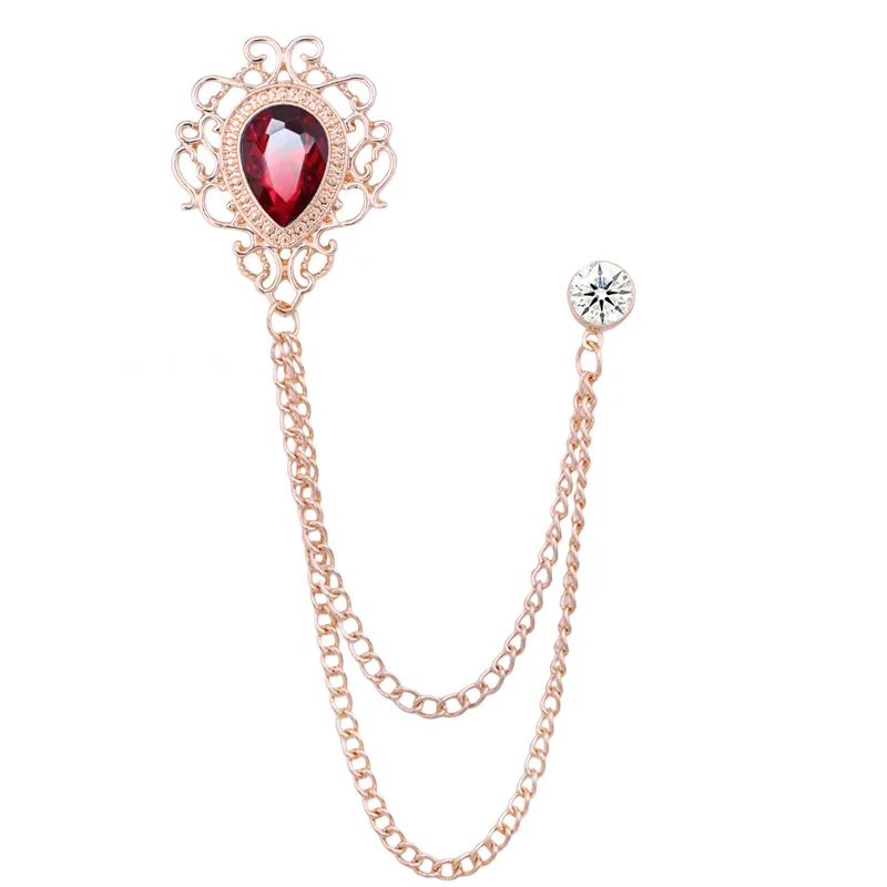 뉴 빈티지 태슬 체인 라인스톤 크리스탈 라펠 핀 - 유 - Women'S Accessories Jewelry 리뷰 및 가격