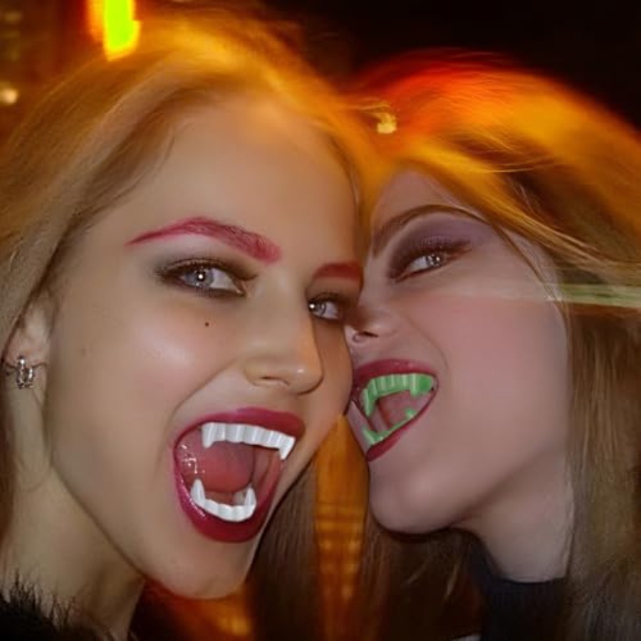 12개 할로윈 흰색 송곳니 뱀파이어 이빨 재미있는 코스 - Women'S Vampire Accessories 리뷰 및 가격