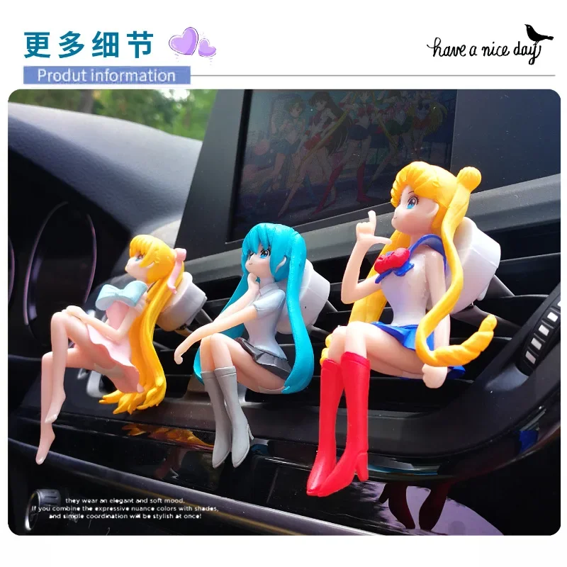 자동차 에어컨 통풍구 장식품 귀여운 애니메이션 세일러문 - Women Accessories Outlet 리뷰 및 가격