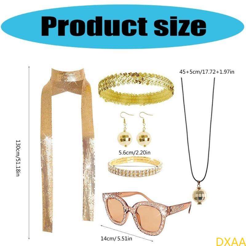 DXAA 60S 70 년대 80 년대 디스코 액세서리  - Women'S Accessories In The 60S 리뷰 및 가격