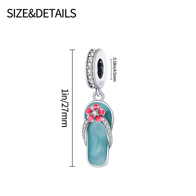 100% 정품 S925 스털링 실버 쿨 여름 펜던트 참 - Women Accessories Pandora 리뷰 및 가격