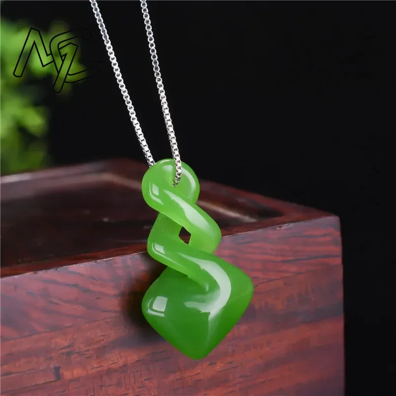 자연 Hetian 옥 녹색 컬러 펜던트 패션 액세서리  - Women Accessories Dropshipping 리뷰 및 가격