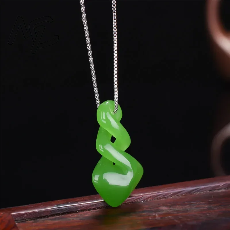 자연 Hetian 옥 녹색 컬러 펜던트 패션 액세서리  - Women Accessories Dropshipping 리뷰 및 가격