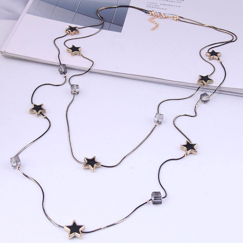 멀티 레이어 블랙 비즈 체인 긴 목걸이 및 펜던트, 트 - Women Jewelry Accessories For Black Dress 리뷰 및 가격