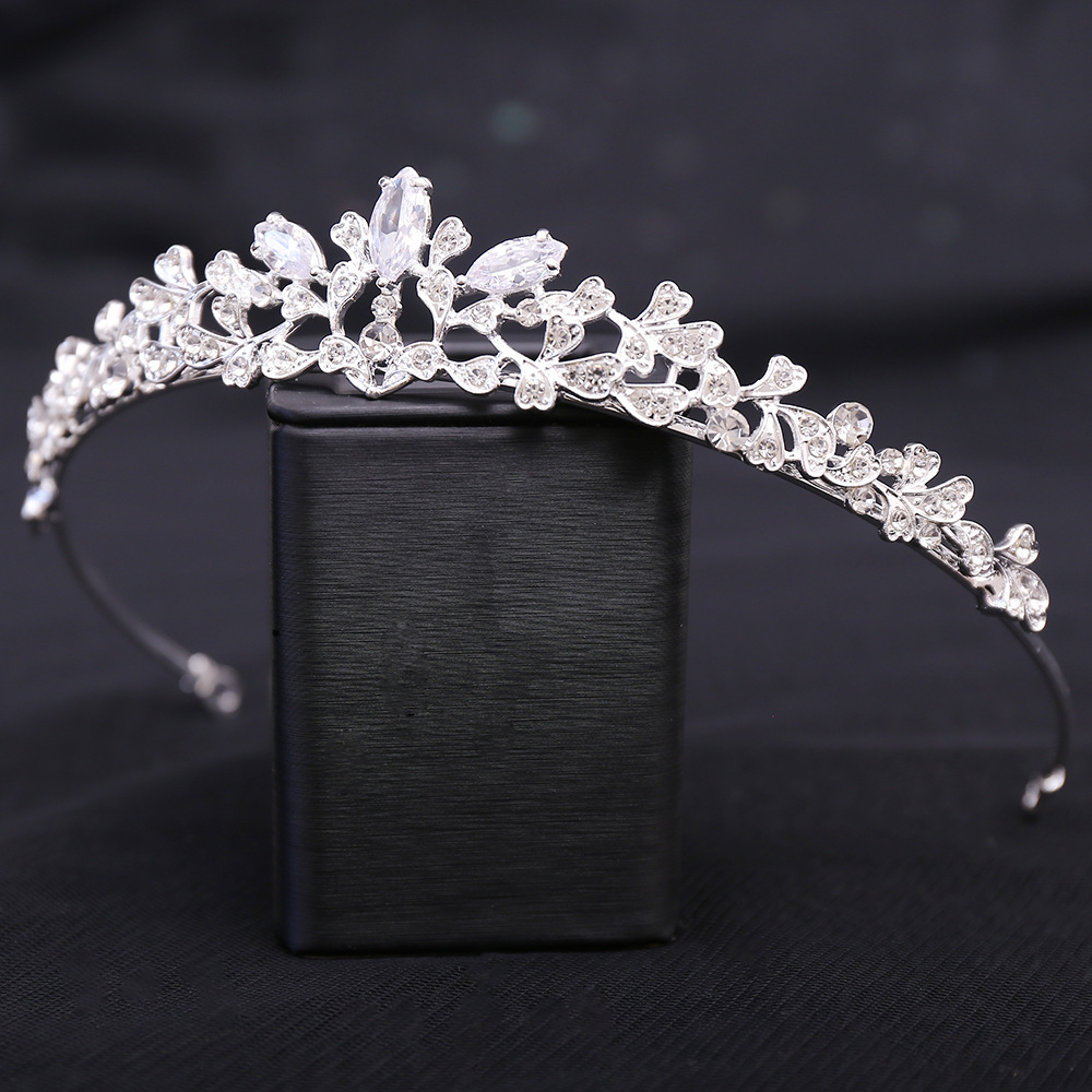 바로크 럭셔리 큐빅 지르코니아 신부 왕관 헤드피스 크리 - Women Jewelry Accessories For Black Dress 리뷰 및 가격