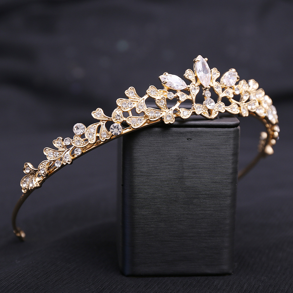 바로크 럭셔리 큐빅 지르코니아 신부 왕관 헤드피스 크리 - Women Jewelry Accessories For Black Dress 리뷰 및 가격
