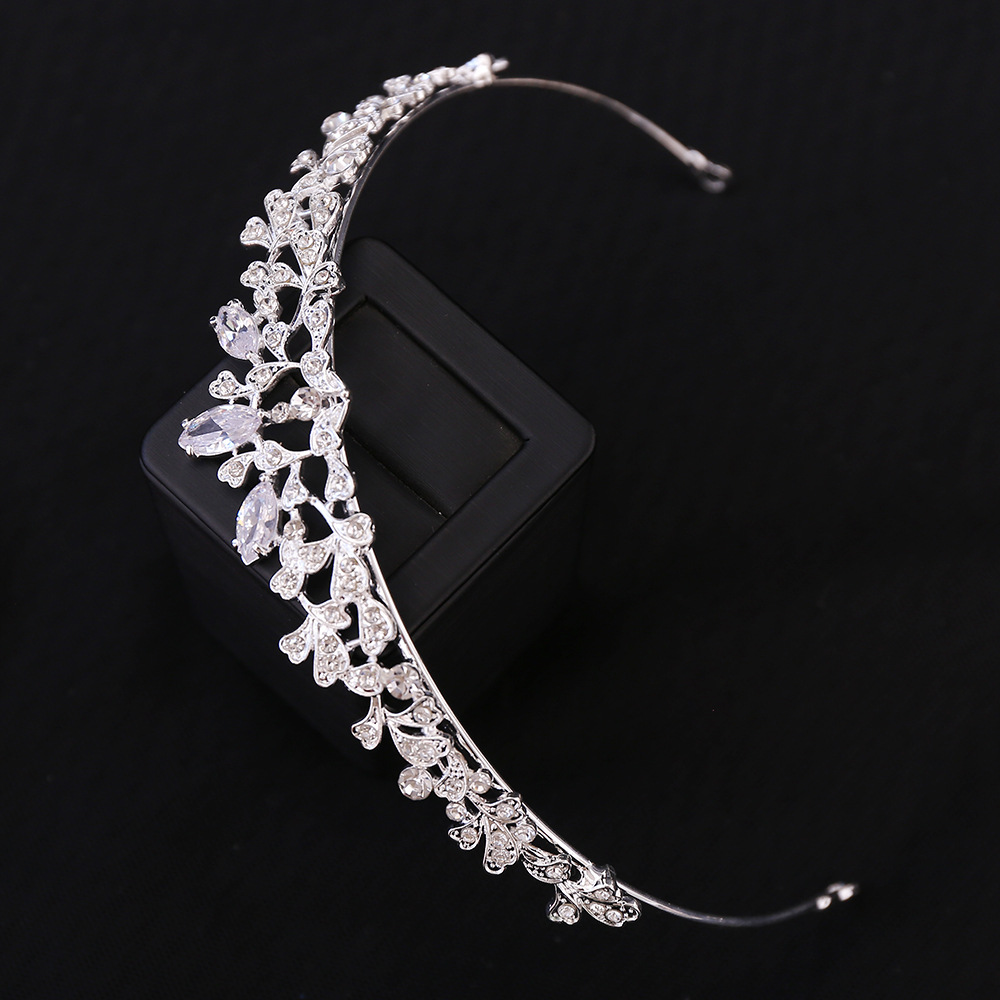 바로크 럭셔리 큐빅 지르코니아 신부 왕관 헤드피스 크리 - Women Jewelry Accessories For Black Dress 리뷰 및 가격
