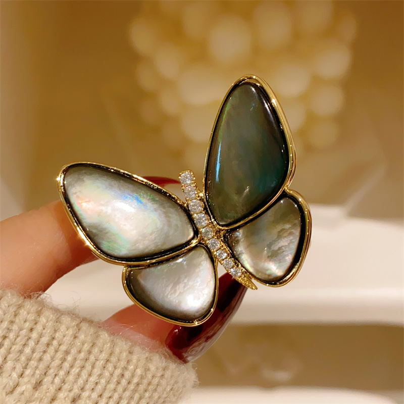 여성을위한 나비 브로치 골드 도금 패션 쥬얼리 블랙 쉘 - Women Jewelry Accessories For Black Dress 리뷰 및 가격