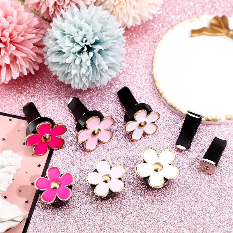 6개 데이지 꽃 에어벤트 클립 자동차 에어컨 통풍구 클 - Women Accessories Outlet 리뷰 및 가격