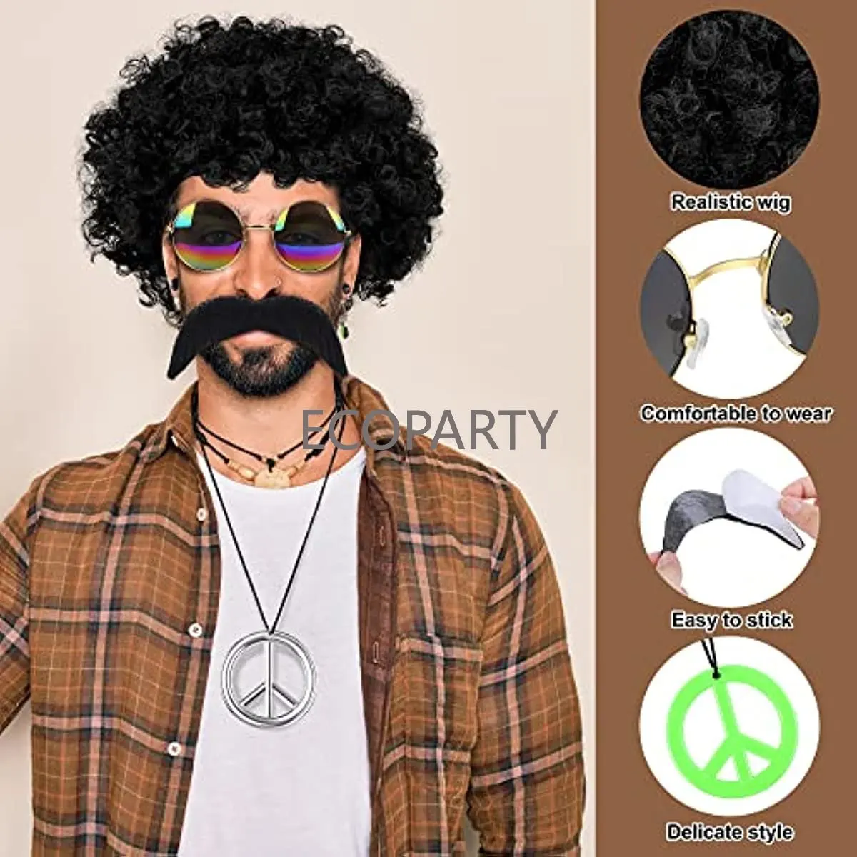 히피 의상 액세서리 70년대 드레스 의상 세트에는 펑키 - Women'S Accessories In The 60S 리뷰 및 가격