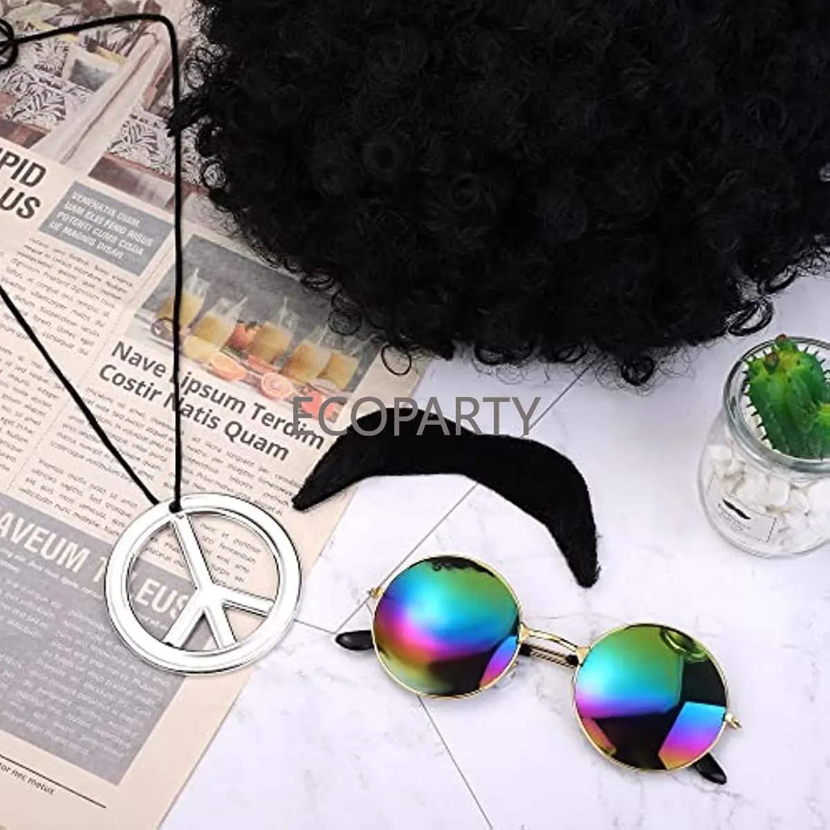 히피 의상 액세서리 70년대 드레스 의상 세트에는 펑키 - Women'S Accessories In The 60S 리뷰 및 가격