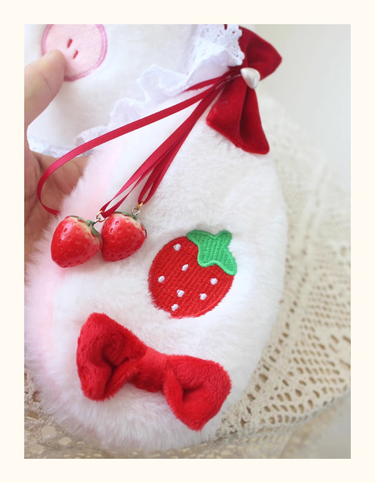로리타 대용량 소프트 소녀 딸기 토끼 진주 체인 드롭  - Women Accessories Dropshipping 리뷰 및 가격