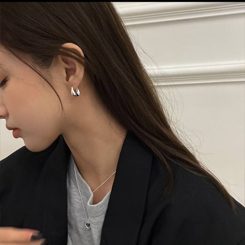실버 귀걸이 여성용 독특한 하이엔드 스타일 멋지고 우아 - Women'S Accessories New Look 리뷰 및 가격