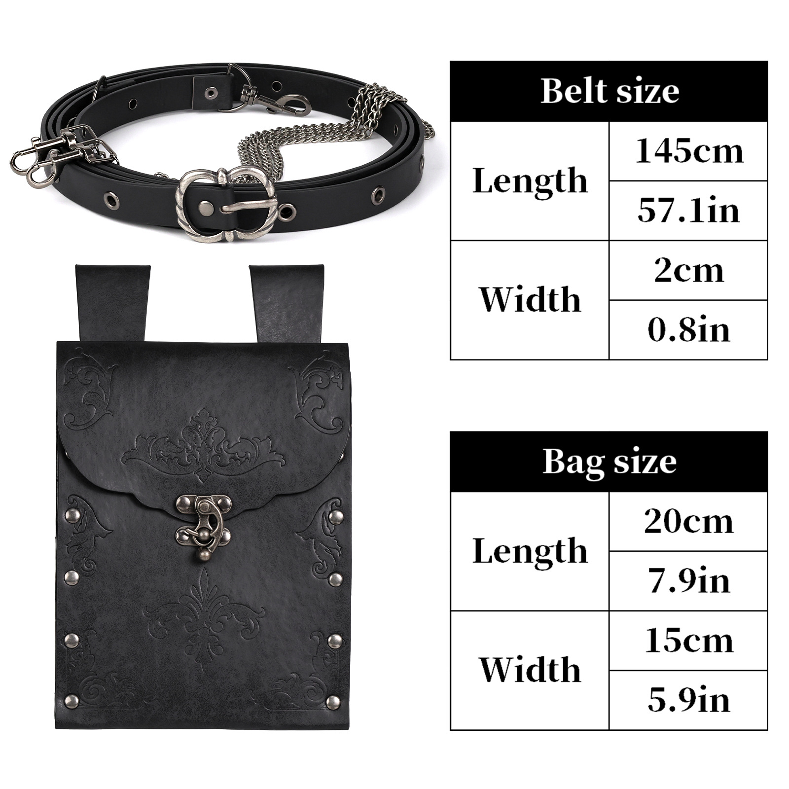 스팀펑크 중세 바이킹 파우치 가방 벨트 지갑 포함 르네 - Women'S Accessories Wallet 리뷰 및 가격