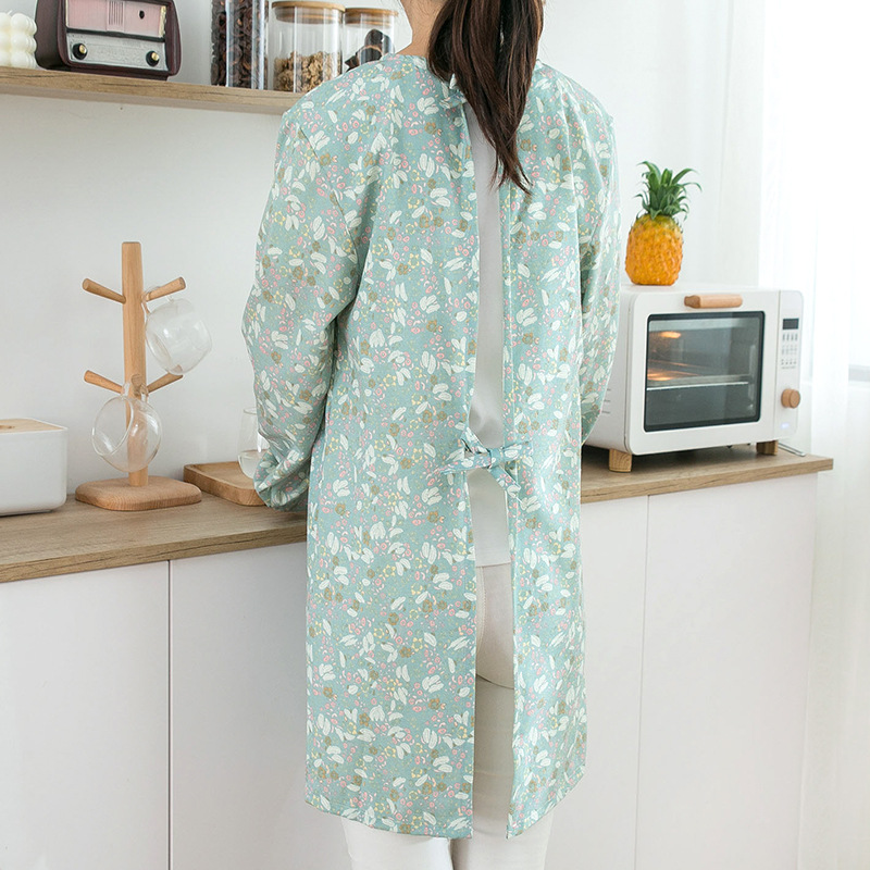여성용 면 긴팔 앞치마 방수 방유 작업복 가정용 주방용 - Women Kitchen Accessories 리뷰 및 가격
