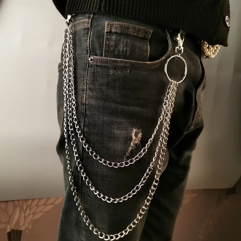 레이어 메탈 벨트 체인 펑크 훅 메탈 허리 지갑 키체인 - Women'S Accessories Wallet 리뷰 및 가격