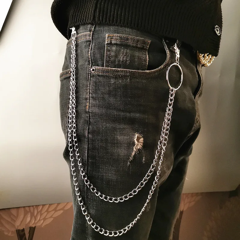 레이어 메탈 벨트 체인 펑크 훅 메탈 허리 지갑 키체인 - Women'S Accessories Wallet 리뷰 및 가격