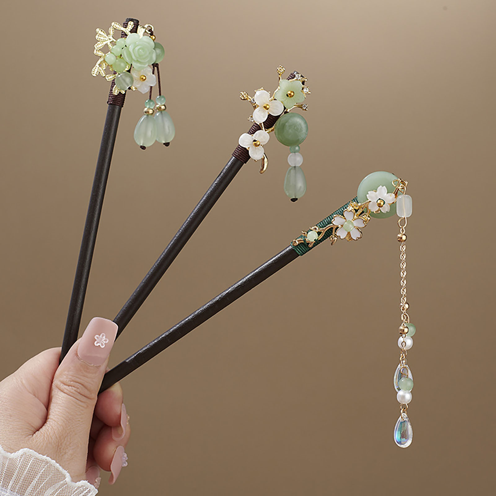 중국 스타일 꽃 태슬 머리핀 빈티지 나무 꽃 진주 헤어 - Pearl Hair Pin 리뷰 및 가격