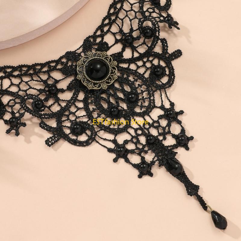 Y5GC 레이스 초커 목걸이 고딕 레이스 초커 목 체인 - Women'S Vampire Accessories 리뷰 및 가격