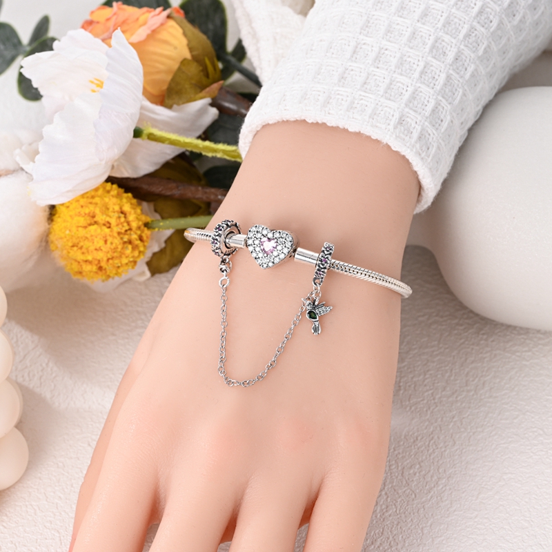 실버 도금 레인보우 문 안전 체인 참 오리지널 팔찌 가 - Women Accessories Pandora 리뷰 및 가격