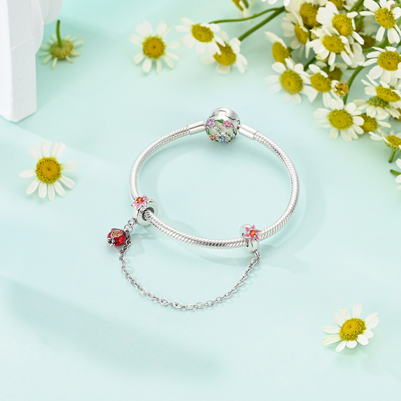 실버 도금 레인보우 문 안전 체인 참 오리지널 팔찌 가 - Women Accessories Pandora 리뷰 및 가격