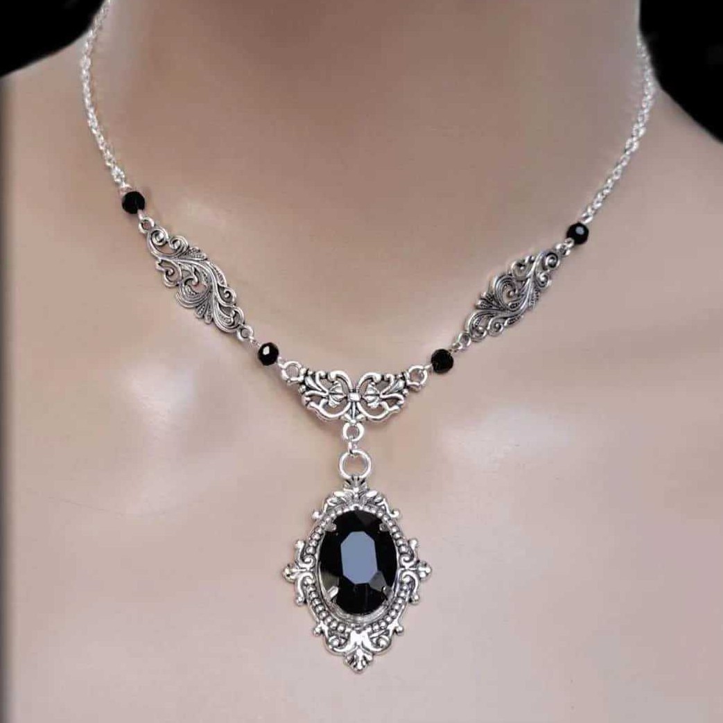 보라색 마법의 물방울 목걸이, 고딕 보석, 마녀 액세서 - Women'S Vampire Accessories 리뷰 및 가격
