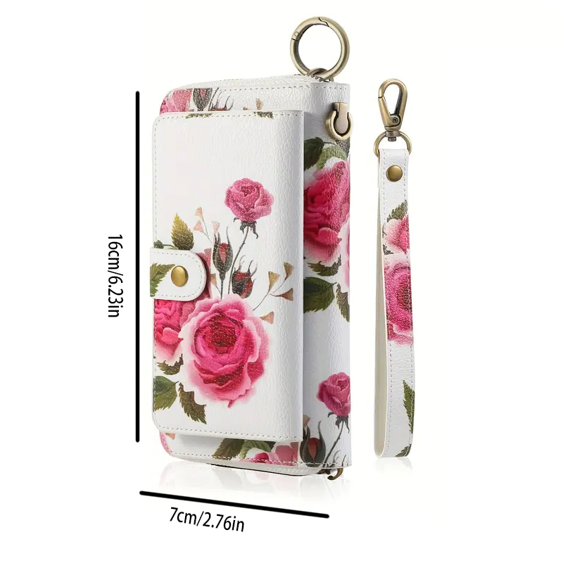 여성용 우아한 플로럴 PU 가죽 클러치 지갑 - 지퍼  - Women'S Accessories Wallet 리뷰 및 가격